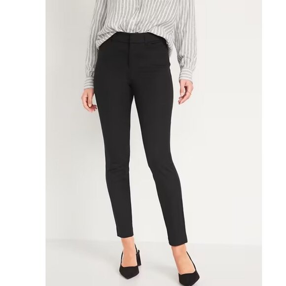 Old Navy High-Waisted Pixie Skinny Pants in Black (8 Petite) NWT! - Picture 1 of 11